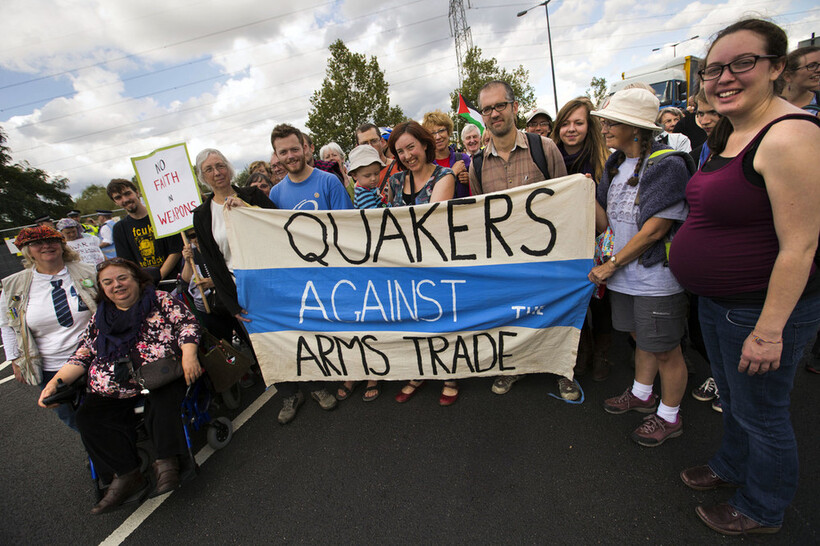 Quakers against the arms trade. © Jess Hurd