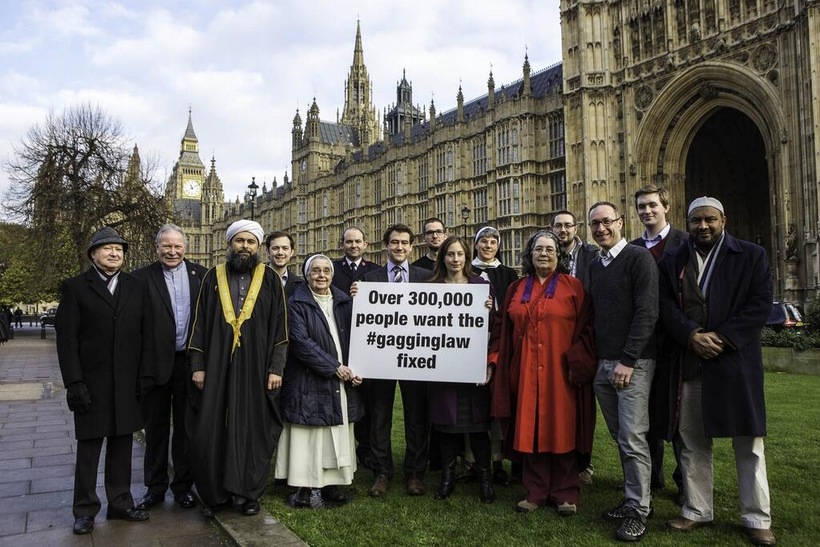 Campaigning against the Lobbying Act in 2013, before the law came into force. Photo: Jessica Metheringham.