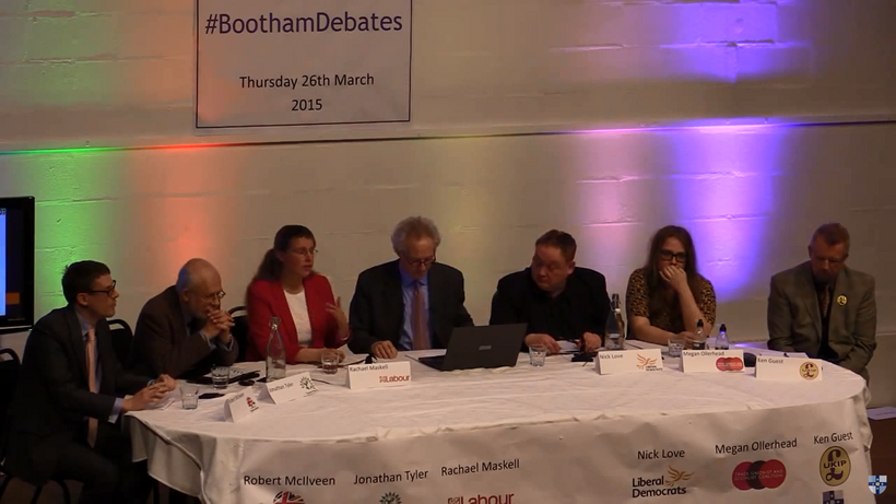 7 electoral candidates at hustings in Bootham School