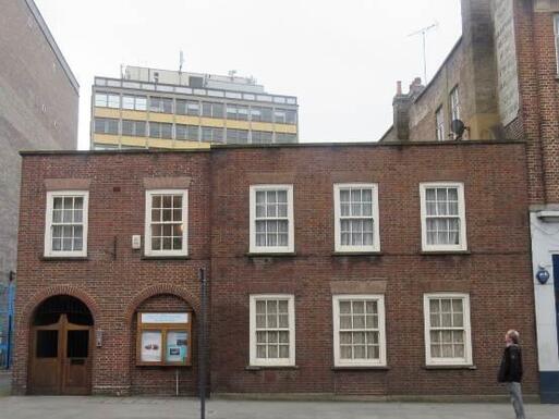 The oldest meeting house in Greater London with a neo-Georgian frontage.