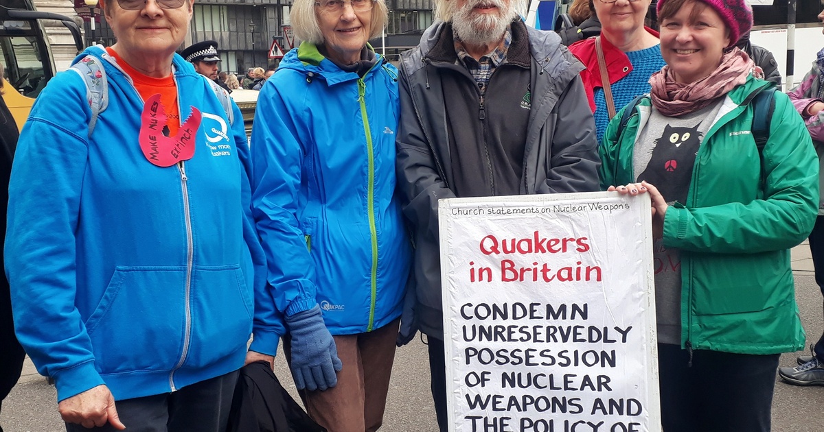 Protesting in row over nuclear ceremony | Quakers in Britain