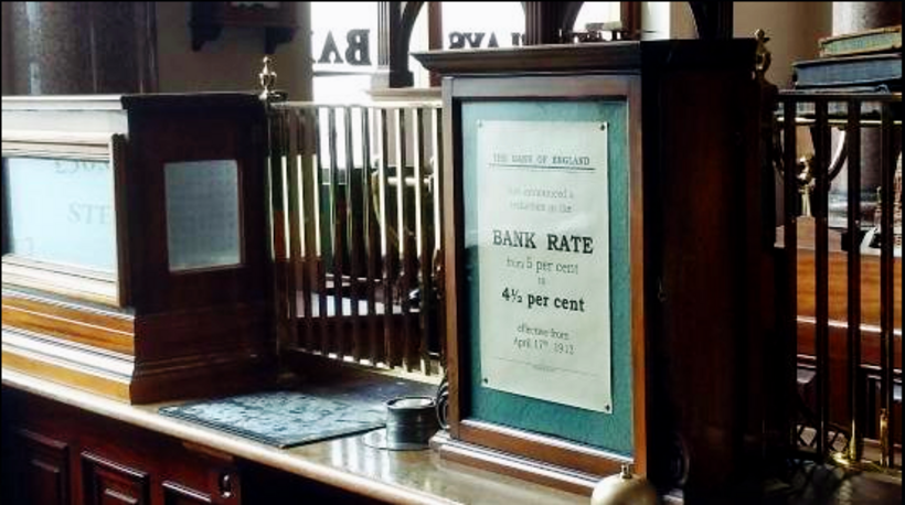 A Victorian Barclay’s bank interior, Beamish Museum. Photo: Wikimedia Commons
