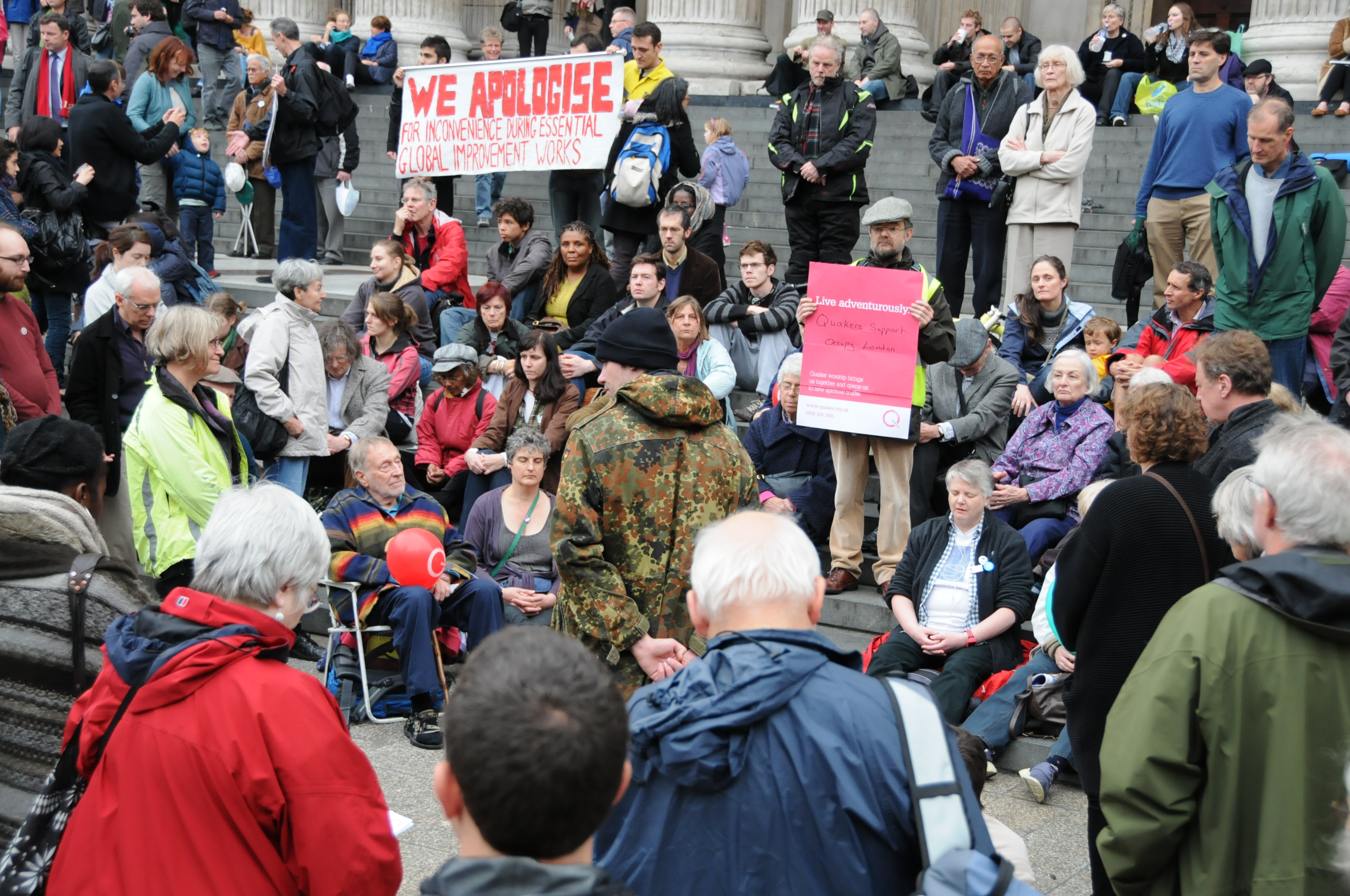 Meeting for worship during Occupy