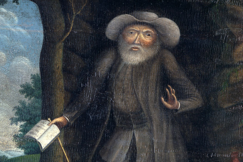 Painting of man in 17th century garb