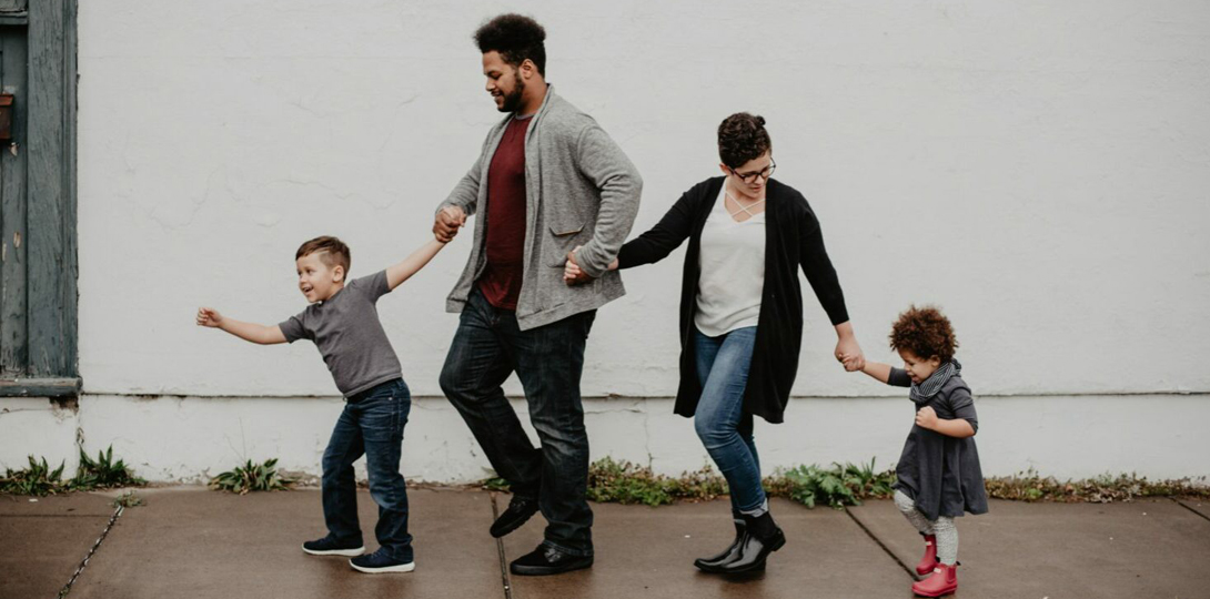 Family walking