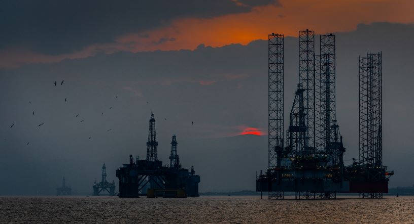 North Sea oil refinery