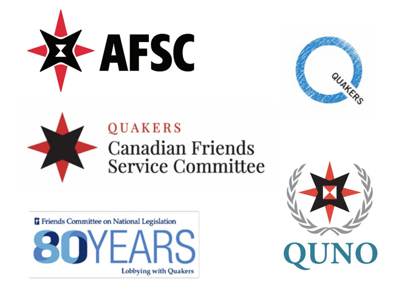 Five Quaker logos