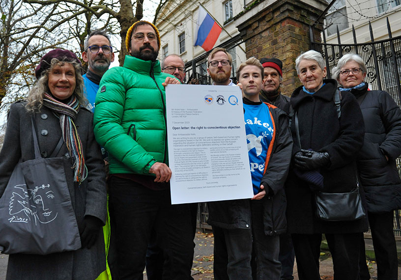Quakers in Britain have joined other faith and civil society groups calling on the Russian and Ukrainian governments to respect the rights of conscientious objectors, photo credit: Michael Preston for Britain Yearly Meeting