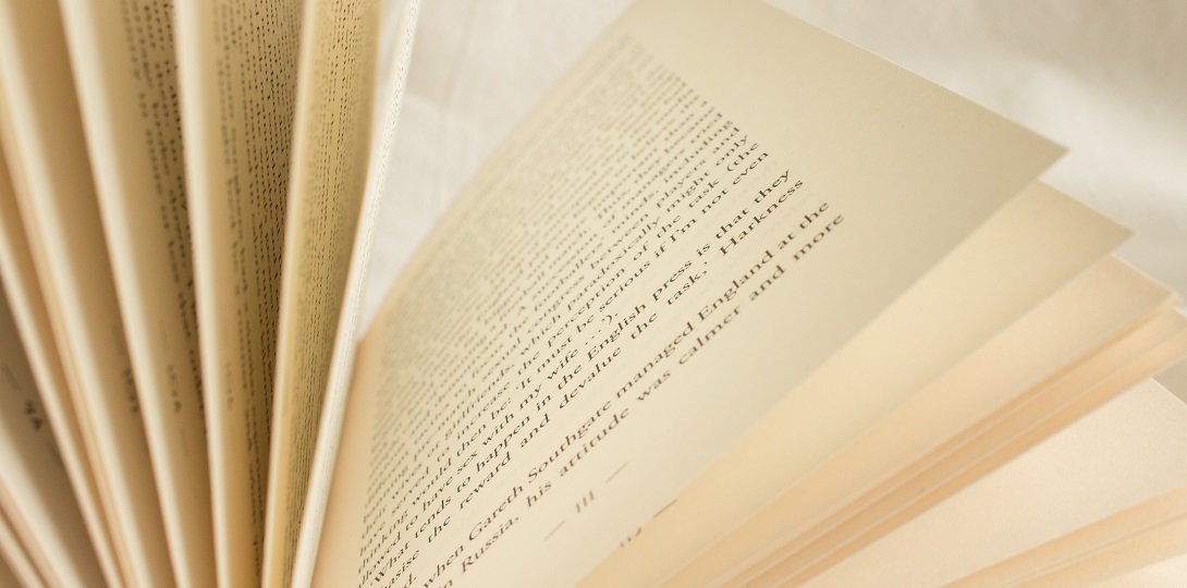 Close-up of an open book