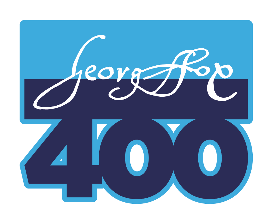 George Fox 400 dark logo