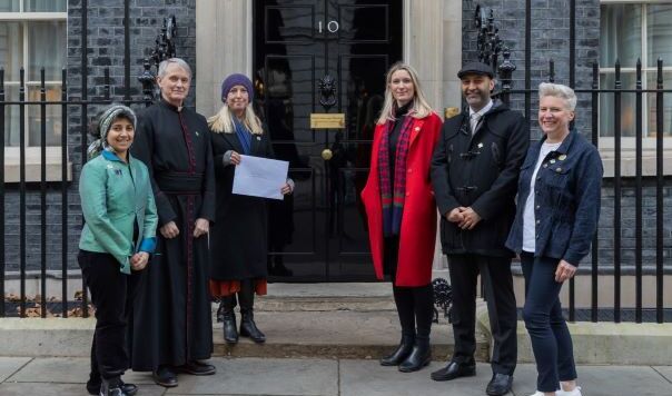 people outside 10 Downing Street