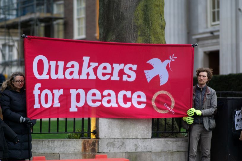 Quakers for Peace banner