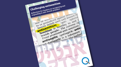 The front cover of the challenging antisemitism guide