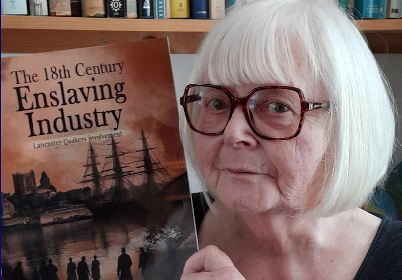 Woman holding a book