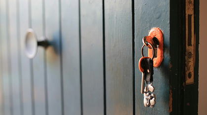 Key in a lock